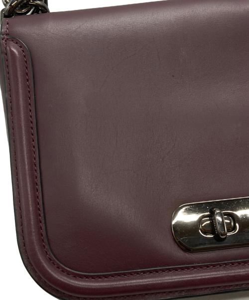 COACH（コーチ）COACH (コーチ) チェーンショルダーバッグ/chain shoulder bag ワインレッドの古着・服飾アイテム