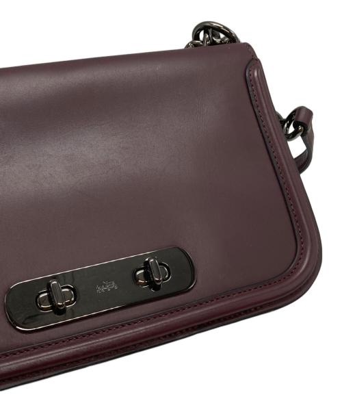 COACH（コーチ）COACH (コーチ) チェーンショルダーバッグ/chain shoulder bag ワインレッドの古着・服飾アイテム