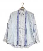 COMME des GARCONS SHIRTコムデギャルソンシャツ）の古着「クレイジーパターンシャツ/Crazy Pattern Shirt」｜ブルー