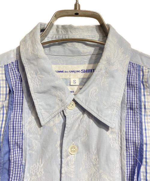 COMME des GARCONS SHIRT（コムデギャルソンシャツ）COMME des GARCONS SHIRT (コムデギャルソンシャツ) クレイジーパターンシャツ/Crazy Pattern Shirt ブルー サイズ:Sの古着・服飾アイテム