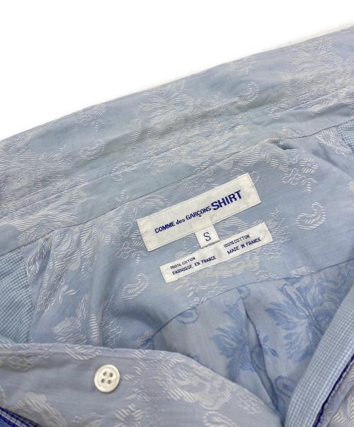 COMME des GARCONS SHIRT（コムデギャルソンシャツ）COMME des GARCONS SHIRT (コムデギャルソンシャツ) クレイジーパターンシャツ/Crazy Pattern Shirt ブルー サイズ:Sの古着・服飾アイテム
