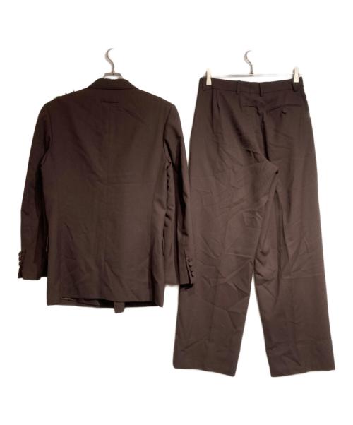 Jean Paul GAULTIER CLASSIQUE（ジャンポールゴルチエクラシック）Jean Paul GAULTIER CLASSIQUE (ジャンポールゴルチエクラシック) ダブルブレストストライプセットアップ/Double-Breasted Striped Suit ブラウン サイズ:48の古着・服飾アイテム