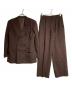 Jean Paul GAULTIER CLASSIQUE（ジャンポールゴルチエクラシック）の古着「ダブルブレストストライプセットアップ/Double-Breasted Striped Suit」｜ブラウン