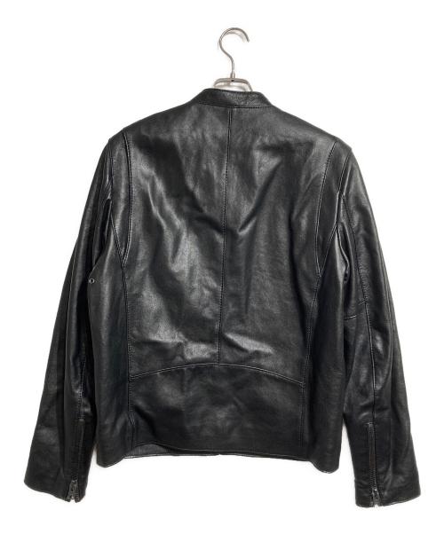 COACH（コーチ）COACH (コーチ) レザーシングルライダースジャケット/Single Riders Jacket ブラック サイズ:Mの古着・服飾アイテム