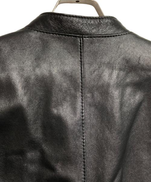 COACH（コーチ）COACH (コーチ) レザーシングルライダースジャケット/Single Riders Jacket ブラック サイズ:Mの古着・服飾アイテム