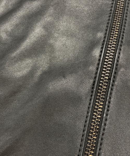 COACH（コーチ）COACH (コーチ) レザーシングルライダースジャケット/Single Riders Jacket ブラック サイズ:Mの古着・服飾アイテム