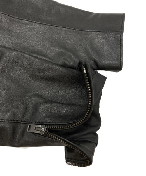 COACH（コーチ）COACH (コーチ) レザーシングルライダースジャケット/Single Riders Jacket ブラック サイズ:Mの古着・服飾アイテム