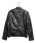 COACH (コーチ) レザーシングルライダースジャケット/Single Riders Jacket ブラック サイズ:M：40000円