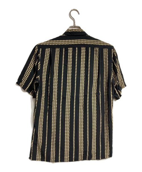 Saint Laurent Paris（サンローランパリ）Saint Laurent Paris (サンローランパリ) スターストライプS/Sシャツ/Star Striped S/S Shirt  ブラック サイズ:38の古着・服飾アイテム