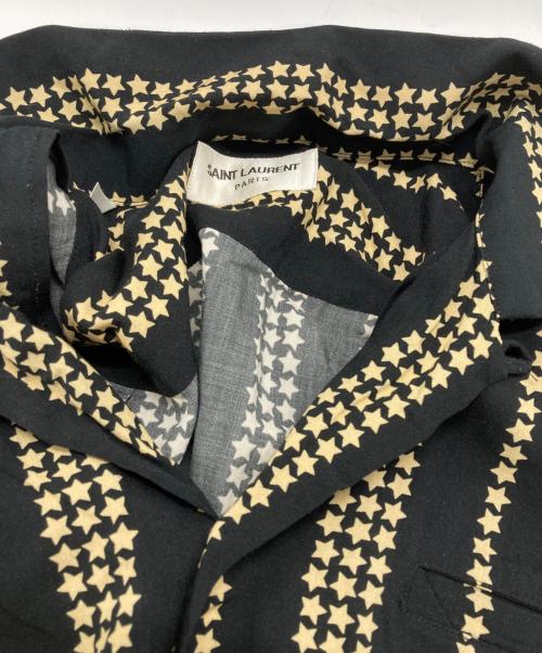 Saint Laurent Paris（サンローランパリ）Saint Laurent Paris (サンローランパリ) スターストライプS/Sシャツ/Star Striped S/S Shirt  ブラック サイズ:38の古着・服飾アイテム