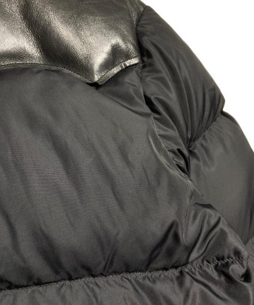 RockyMountainFeatherBed（ロッキーマウンテンフェザーベッド）RockyMountainFeatherBed (ロッキーマウンテンフェザーベッド) レザーヨークダウンジャケット/Leather yoke down jacket ブラック サイズ:38の古着・服飾アイテム