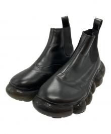 Mikio Sakabe（ミキオサカベ）の古着「サイドゴアレザーブーツ/Side-gore leather boots」｜ブラック