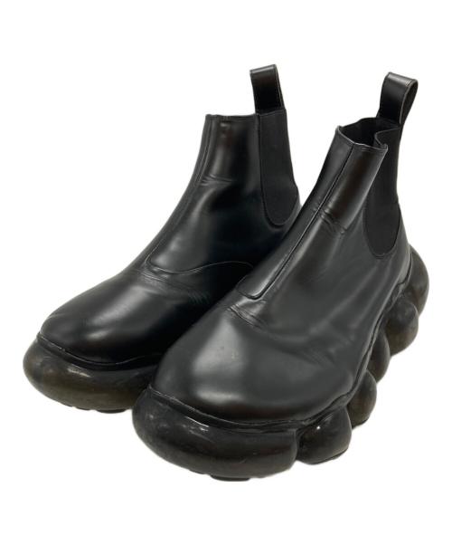 Mikio Sakabe（ミキオサカベ）Mikio Sakabe (ミキオサカベ) サイドゴアレザーブーツ/Side-gore leather boots ブラック サイズ:28の古着・服飾アイテム