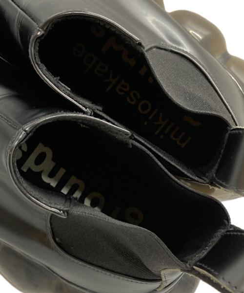 Mikio Sakabe（ミキオサカベ）Mikio Sakabe (ミキオサカベ) サイドゴアレザーブーツ/Side-gore leather boots ブラック サイズ:28の古着・服飾アイテム