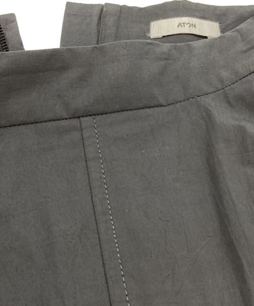 ATON（エイトン）ATON (エイトン) KYOTO TSURIZOME COTTON FLARED SKIRT グレー サイズ:2の古着・服飾アイテム