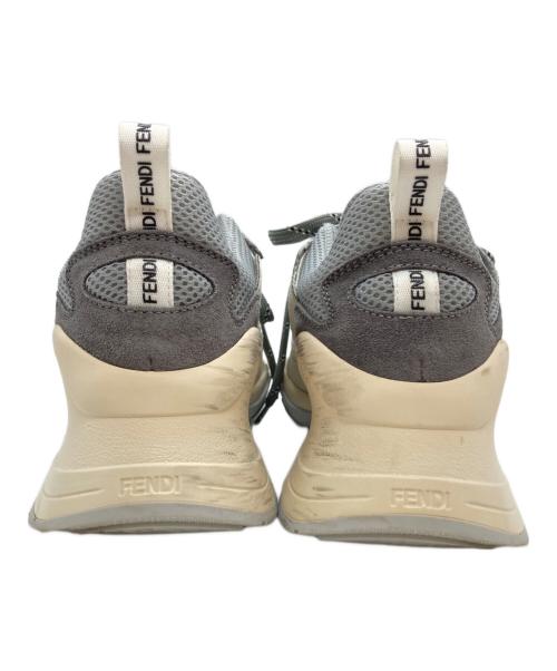 FENDI（フェンディ）FENDI (フェンディ) フルイドテクニカルメッシュスニーカー/Fluid technical mesh sneakers グレー サイズ:38の古着・服飾アイテム