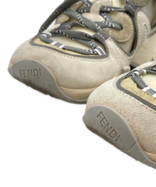 FENDI（フェンディ）FENDI (フェンディ) フルイドテクニカルメッシュスニーカー/Fluid technical mesh sneakers グレー サイズ:38の古着・服飾アイテム