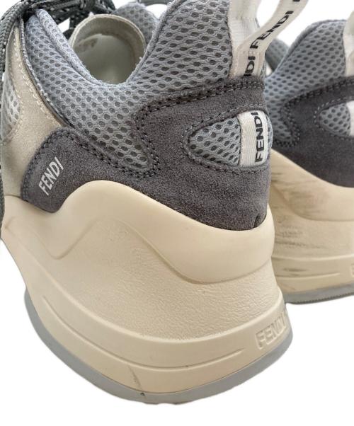 FENDI（フェンディ）FENDI (フェンディ) フルイドテクニカルメッシュスニーカー/Fluid technical mesh sneakers グレー サイズ:38の古着・服飾アイテム