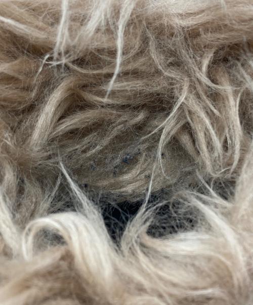 MONCLER（モンクレール）MONCLER (モンクレール) フェイクファーレースアップブーツ/Faux fur lace-up boots ブラウン サイズ:38の古着・服飾アイテム