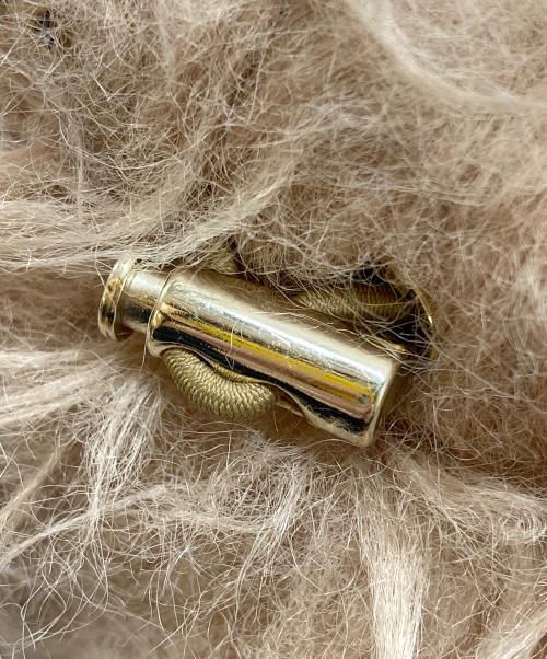 MONCLER（モンクレール）MONCLER (モンクレール) フェイクファーレースアップブーツ/Faux fur lace-up boots ブラウン サイズ:38の古着・服飾アイテム