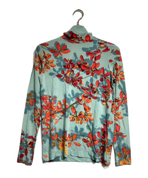 DRIES VAN NOTEN（ドリスヴァンノッテン）DRIES VAN NOTEN (ドリスヴァンノッテン) ボタニカル柄セカンドスキンカットソー/Botanical Print Second-Skin Top ブルー サイズ:XSの古着・服飾アイテム
