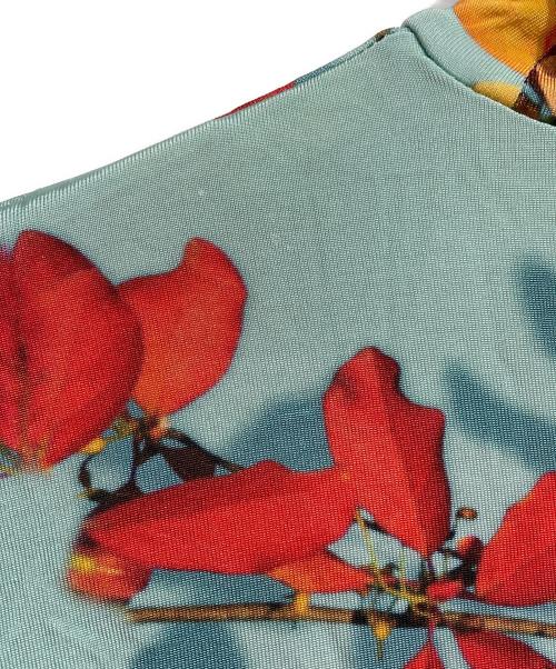 DRIES VAN NOTEN（ドリスヴァンノッテン）DRIES VAN NOTEN (ドリスヴァンノッテン) ボタニカル柄セカンドスキンカットソー/Botanical Print Second-Skin Top ブルー サイズ:XSの古着・服飾アイテム