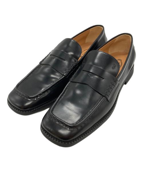 TOD'S（トッズ）TOD'S (トッズ) レザーローファー/Leather Loafer ブラック サイズ:39の古着・服飾アイテム