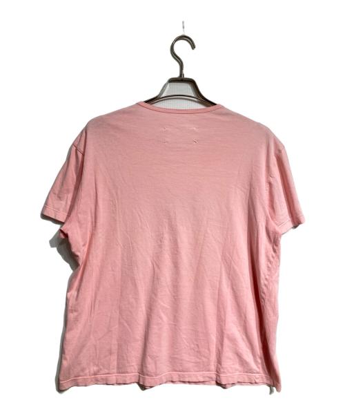 Maison Margiela（メゾンマルジェラ）Maison Margiela (メゾンマルジェラ) ロゴプリントTシャツ/logo graphic T-shirt ピンク サイズ:48の古着・服飾アイテム