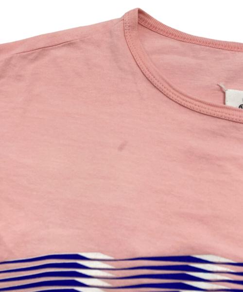 Maison Margiela（メゾンマルジェラ）Maison Margiela (メゾンマルジェラ) ロゴプリントTシャツ/logo graphic T-shirt ピンク サイズ:48の古着・服飾アイテム