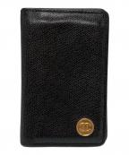 CHANELシャネル）の古着「ココマーク2つ折りカードケース/ Coco Mark Card Case」｜ブラック