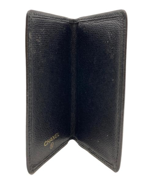 CHANEL（シャネル）CHANEL (シャネル) ココマーク2つ折りカードケース/ Coco Mark Card Case ブラックの古着・服飾アイテム
