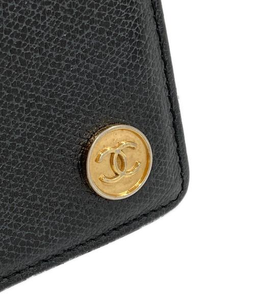 CHANEL（シャネル）CHANEL (シャネル) ココマーク2つ折りカードケース/ Coco Mark Card Case ブラックの古着・服飾アイテム