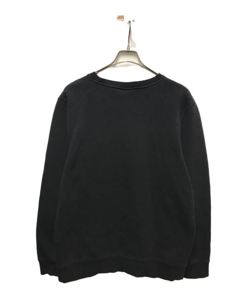 stussy（ステューシー）stussy (ステューシー) フロッキーロゴスウェット ブラック サイズ:Mの古着・服飾アイテム