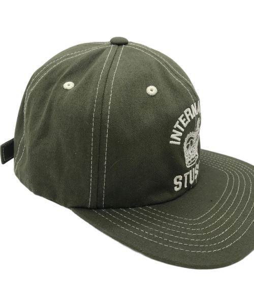 stussy（ステューシー）stussy (ステューシー) MID-DEPTH INTERNATIONAL CROWN STRAPBACK グリーンの古着・服飾アイテム