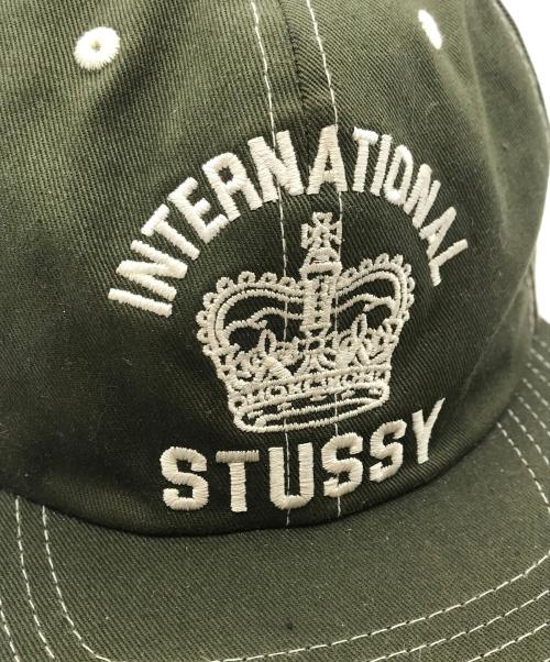 stussy（ステューシー）stussy (ステューシー) MID-DEPTH INTERNATIONAL CROWN STRAPBACK グリーンの古着・服飾アイテム