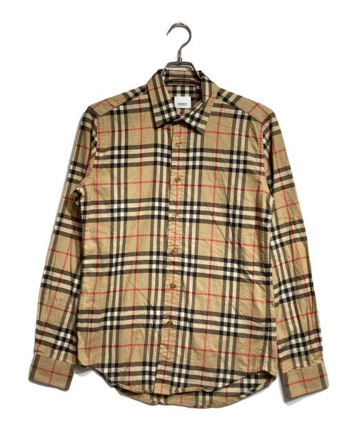 BURBERRY（バーバリー）BURBERRY (バーバリー) ノヴァチェックフランネルシャツ/ Nova Check Flannel Shirt ベージュ サイズ:Sの古着・服飾アイテム
