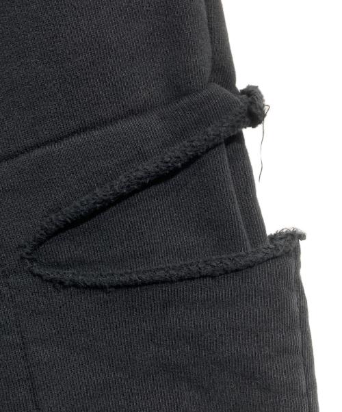 TASKS（タスク）TASKS (タスク) ダメージ加工スウェットワイドパンツ/Sweat Wide Pants ブラック サイズ:Freeの古着・服飾アイテム