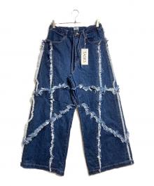 TASKS（タスク）の古着「ダメージ加工バギーデニムパンツ/Baggy denim pants」｜インディゴ