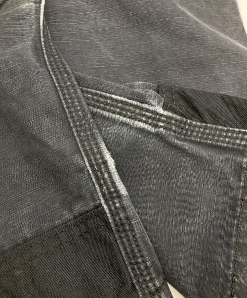 CarHartt（カーハート）CarHartt (カーハート) ダブルニーリップストップカーゴパンツ ブラック サイズ:36の古着・服飾アイテム