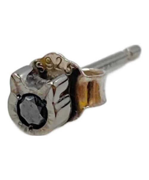 VENDOME AOYAMA（ヴァンドーム アオヤマ）VENDOME AOYAMA (ヴァンドーム アオヤマ) ねこ ブラックダイヤモンド ピアス(片耳用)/Black Diamond  シルバーの古着・服飾アイテム