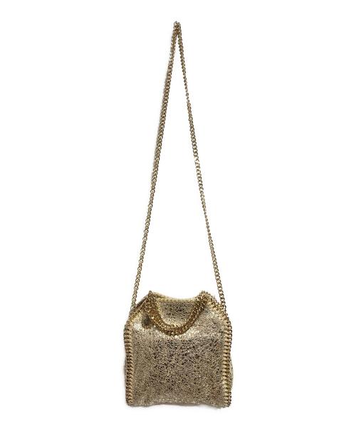 STELLA McCARTNEY（ステラマッカートニー）STELLA McCARTNEY (ステラマッカートニー) Falabella Tiny Tote Bag/ファラベラタイニートートバッグ ゴールドの古着・服飾アイテム