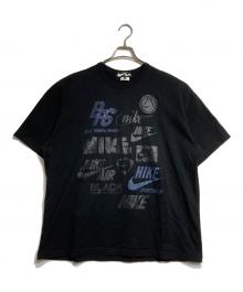 NIKE×BLACK COMME des GARCONS（ナイキ×ブラックコムデギャルソン）の古着「コラボプリントTシャツ/Print T」｜ブラック