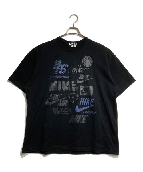 NIKE（ナイキ）NIKE (ナイキ) BLACK COMME des GARCONS (ブラックコムデギャルソン) コラボプリントTシャツ/Print T ブラック サイズ:Mの古着・服飾アイテム