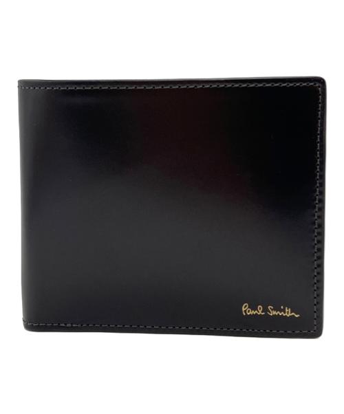 PAUL SMITH（ポールスミス）PAUL SMITH (ポールスミス) 2つ折り財布/Bifold wallet グレー×ブラックの古着・服飾アイテム