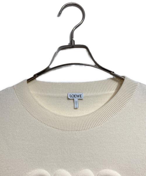 LOEWE（ロエベ）LOEWE (ロエベ) DEBOSSED ANAGRAM SWEATER ベージュ サイズ:Mの古着・服飾アイテム