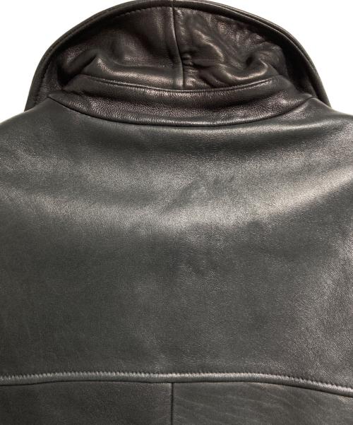 BROOKS BROTHERS（ブルックスブラザーズ）BROOKS BROTHERS (ブルックスブラザーズ) ラムレザカーコート/Lamb leather car coat ブラック サイズ:Mの古着・服飾アイテム