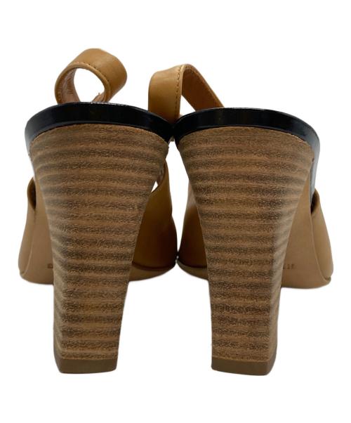 HERMES（エルメス）HERMES (エルメス) スリングバックヒールパンプス/Patent leather slingback pumps ベージュ サイズ:37の古着・服飾アイテム