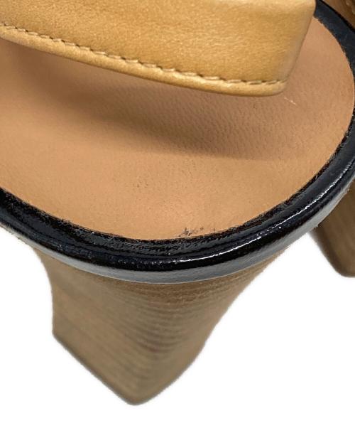 HERMES（エルメス）HERMES (エルメス) スリングバックヒールパンプス/Patent leather slingback pumps ベージュ サイズ:37の古着・服飾アイテム