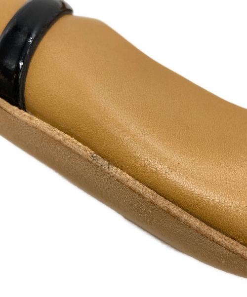 HERMES（エルメス）HERMES (エルメス) スリングバックヒールパンプス/Patent leather slingback pumps ベージュ サイズ:37の古着・服飾アイテム