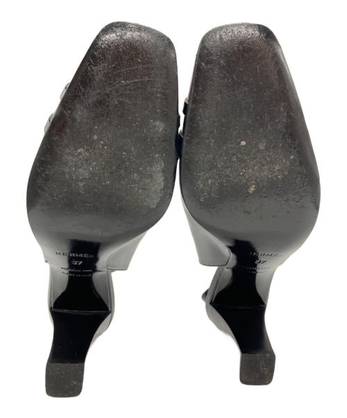 HERMES（エルメス）HERMES (エルメス) スリングバックエナメルヒールパンプス/Patent leather slingback pumps ブラック サイズ:37の古着・服飾アイテム